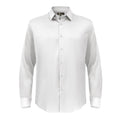Barocco Luxe Satin Stretch Shirt WHITE - Dudes Boutique