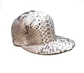 Barya Newyork All-Over Natural Python Strap-Back Hat - Dudes Boutique