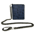 b.b. Simon Chain Wallet – Navy bb Pattern - Dudes Boutique