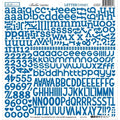 Besties Letter Scramble Alpha Stickers - Blueberry
