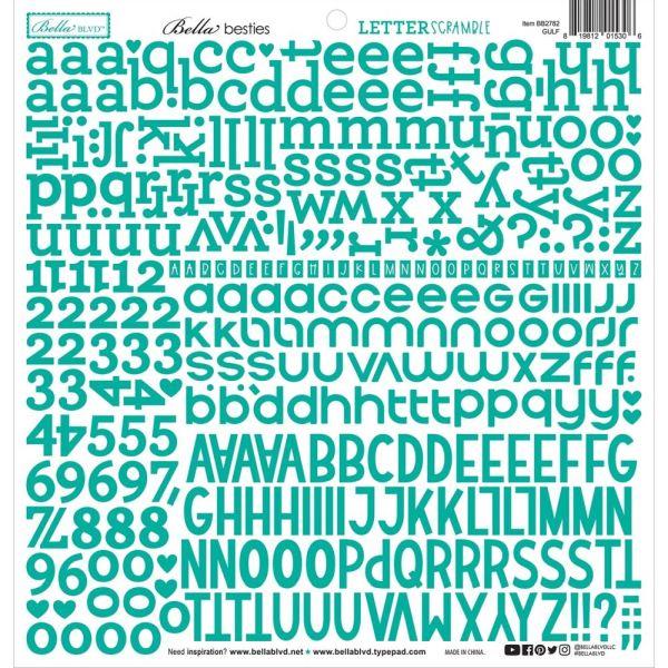 Besties Letter Scramble Alpha Stickers - Gulf