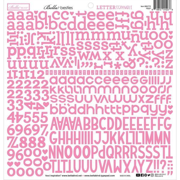 Besties Letter Scramble Alpha Stickers - Peep