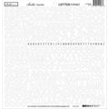 Besties Letter Scramble Alpha Stickers - White