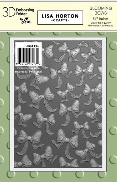 Blooming Bows - 3D Embossing Folder