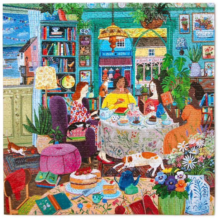 Books & Tea by the Sea 1000 brikker puslespil fra eeBoo