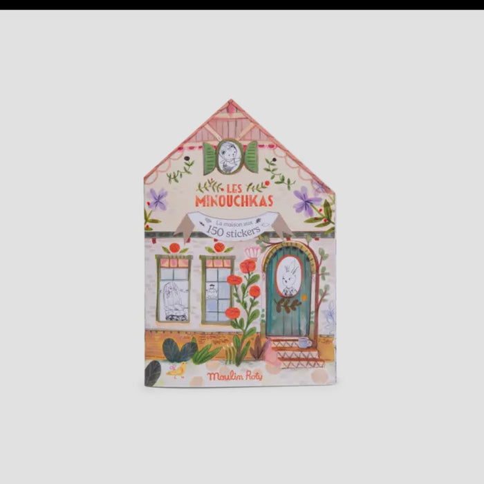Botanist Garden Coloring Book – 20 Pages with 150 Stickers – Moulin Roty