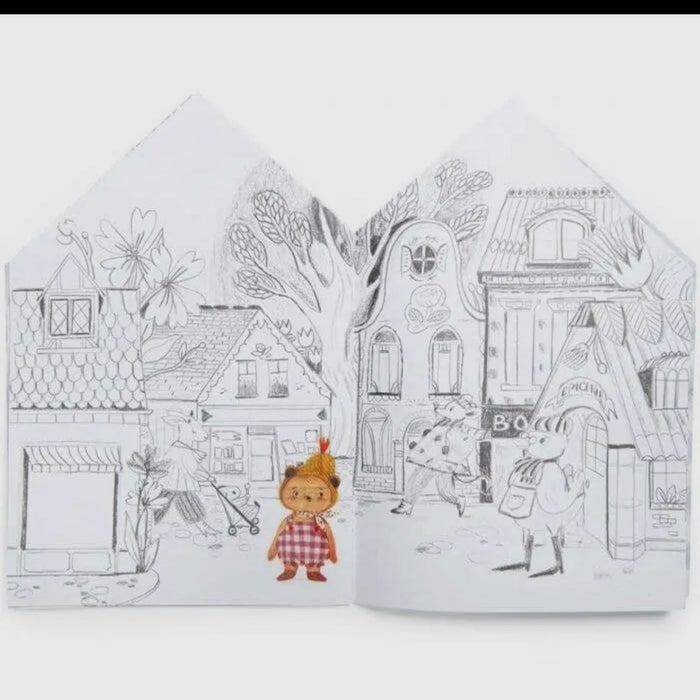 Botanist Garden Coloring Book – 20 Pages with 150 Stickers – Moulin Roty