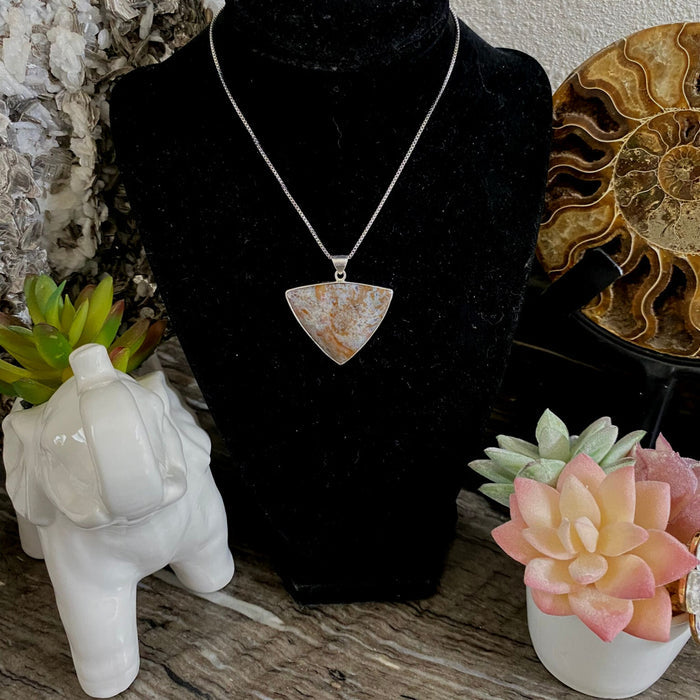 Canadian River Plume Silver pendant