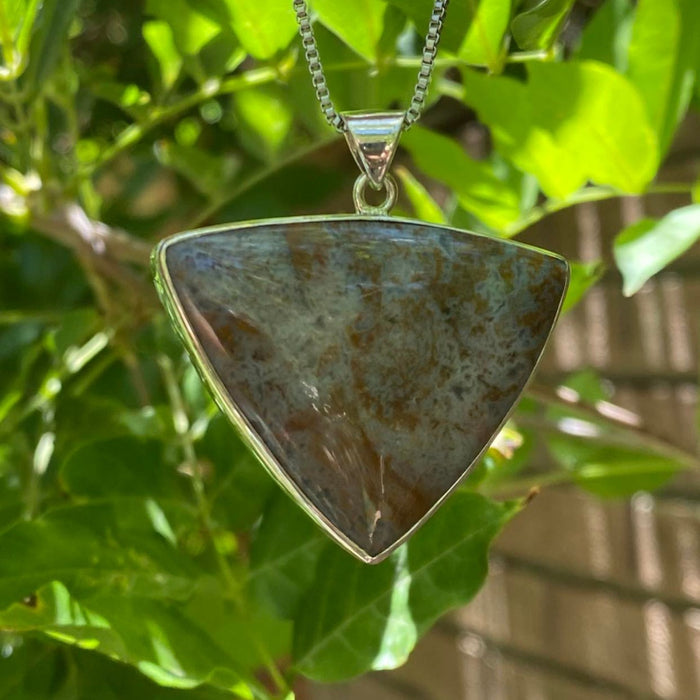 Canadian River Plume Silver pendant