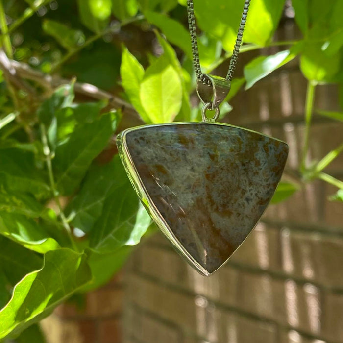 Canadian River Plume Silver pendant