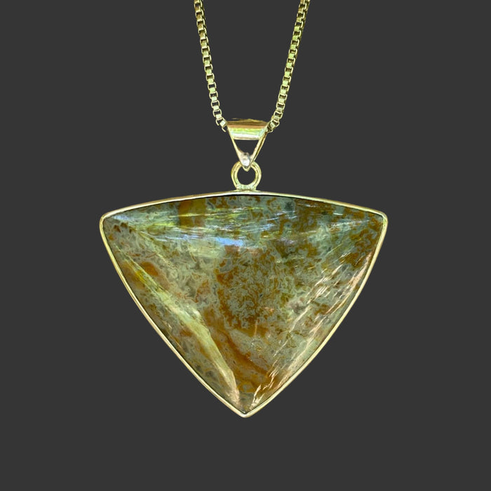 Canadian River Plume Silver pendant