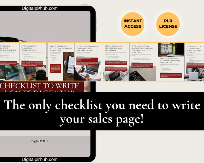 Checklist to Write a Sales Page That Converts with AI