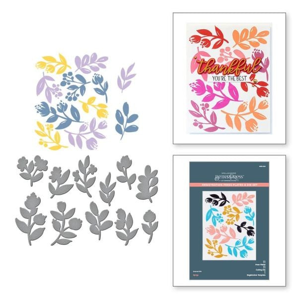Cheers to You Collection - Sprigs Registration Press Plate & Die Set