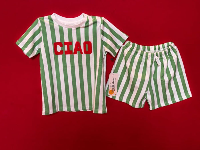 Childs "Ciao" Toddler Short set - Etto Pasta