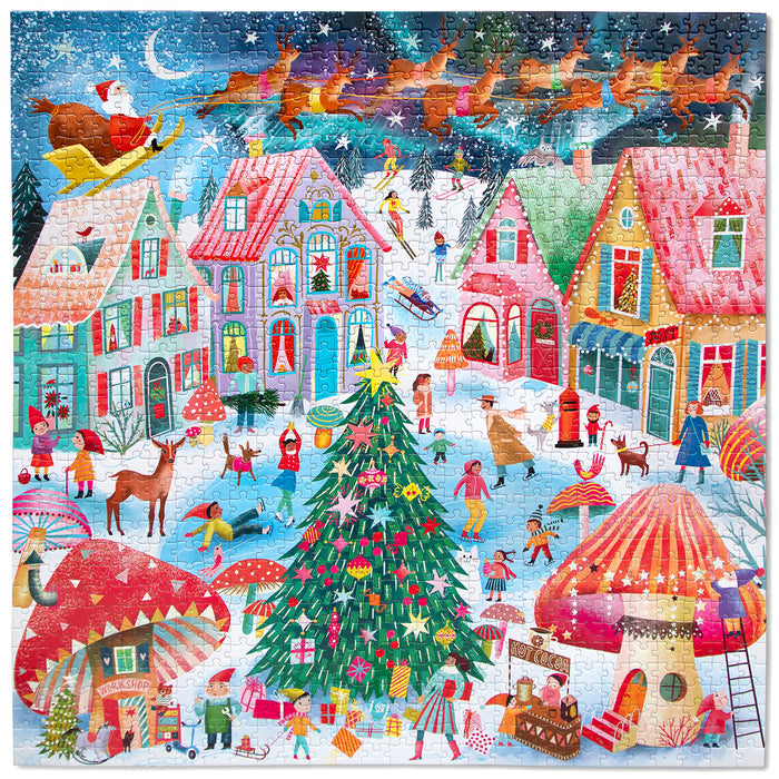 Christmas Flight 1000 brikker julepuslespil fra eeBoo