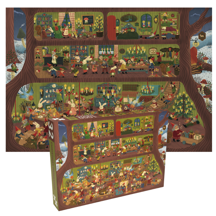 Christmas Workshop 1000 brikker julepuslespil fra Penny Puzzle