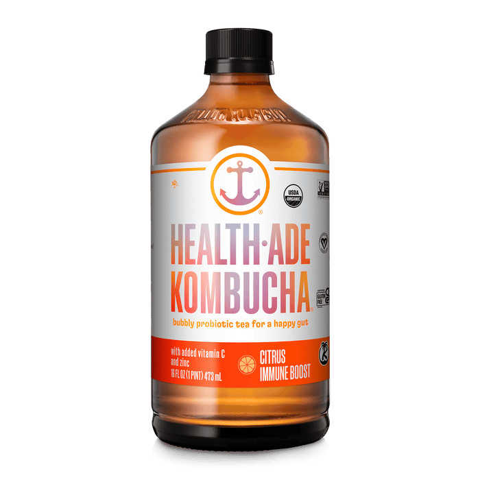 Citrus Immune Boost Glow Up Kombucha Health-Ade