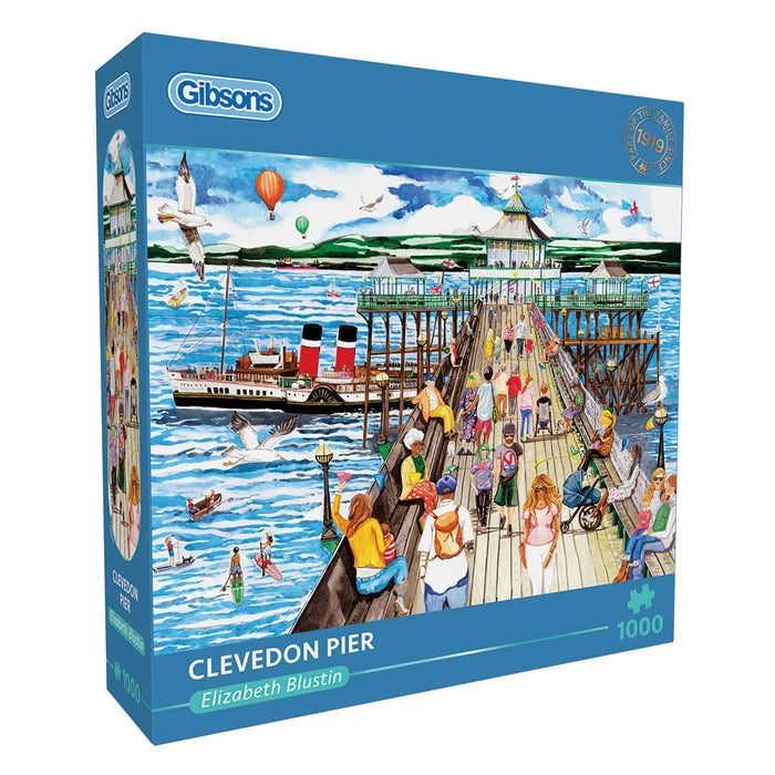 Clevedon Pier 1000 brikker puslespil fra Gibson