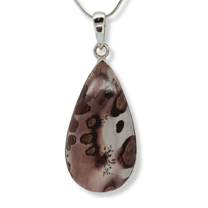 Coffee Bean Jasper Pendant set in 925 Sterling Silver