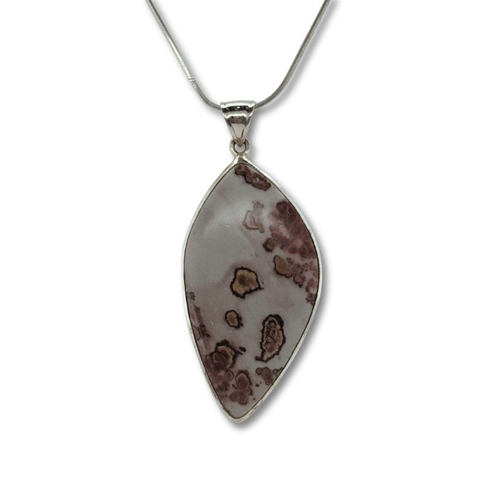 Coffee Bean Jasper Pendant set in 925 Sterling Silver