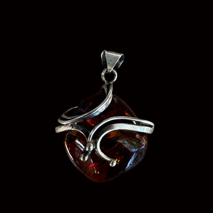 Cognac Amber Pendant