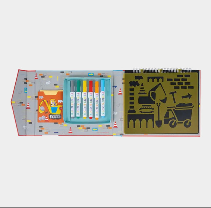 Construction Chalkboard Sketchbook – Floss & Rock