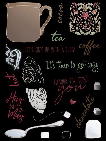 Cozy Cuppa Clear Stamp Set