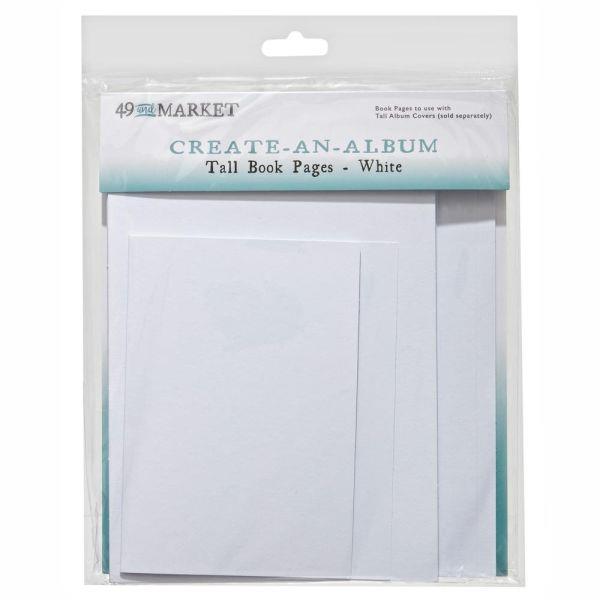Create An Album - Tall Book Pages - White