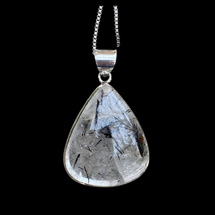 Cruella Tourmaline in Quartz ~ COMES WITH TWO CHAINS! 16" and 22" adjustable!