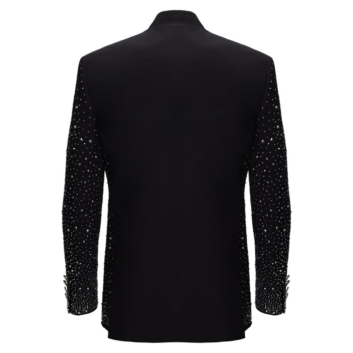 Culture Couture Embellished Blazer – Red Carpet Edition BLACK/SILVER - Dudes Boutique