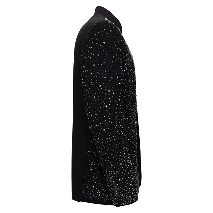 Culture Couture Embellished Blazer – Red Carpet Edition BLACK/SILVER - Dudes Boutique