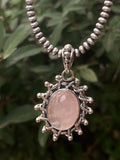 Dainty Rose Quartz (navajo pearl chain sold separate)