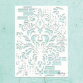 Decorated Wall - 6x8 Stencil