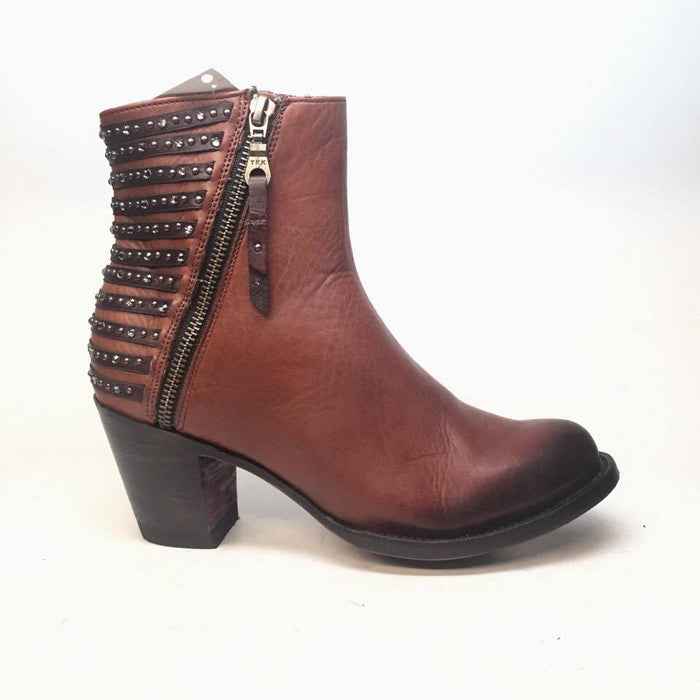 Denver Boots Lady Gabriel Tan Ankle Boots - Dudes Boutique