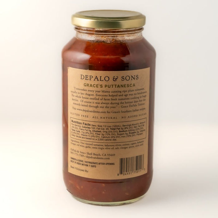 Depalo & Son's Pasta Sauce - Etto Pasta