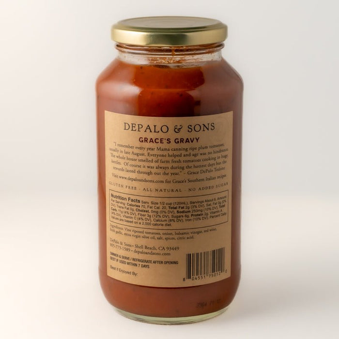 Depalo & Son's Pasta Sauce - Etto Pasta