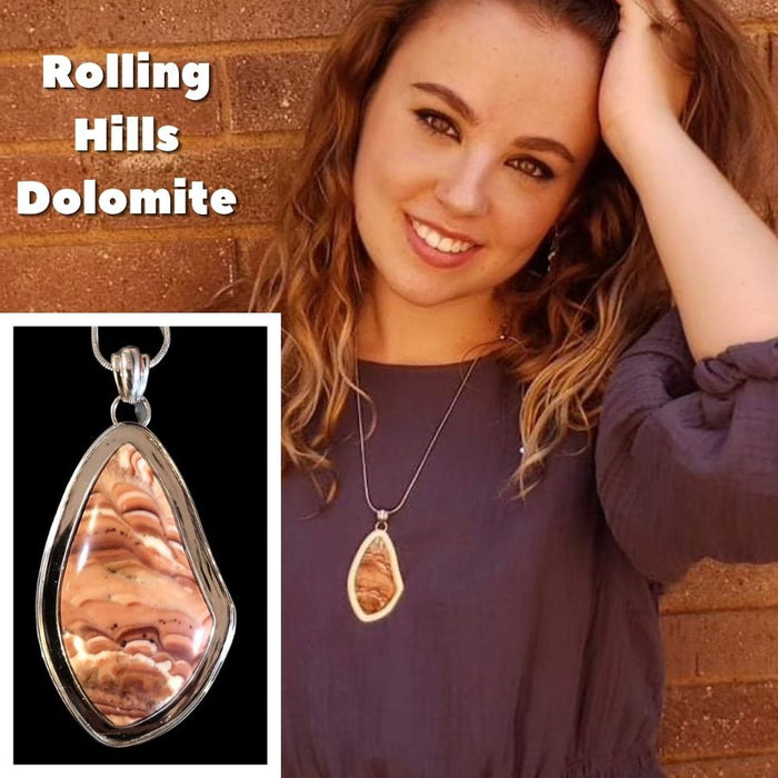 Desert Storm - Rolling Hills Dolomite - 925 Sterling Silver - Custom
