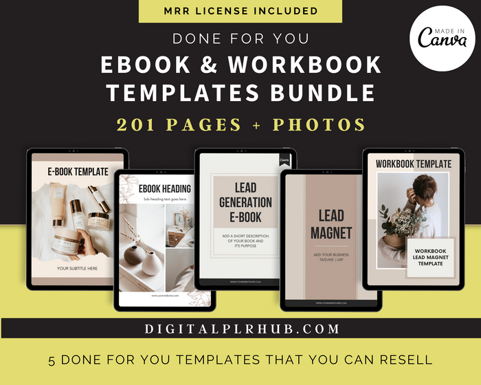 EBook & Workbook Templates MRR Bundle