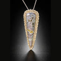 English Garden Mystery Stone Sterling Silver Pendant | Ben & Bryant Collection