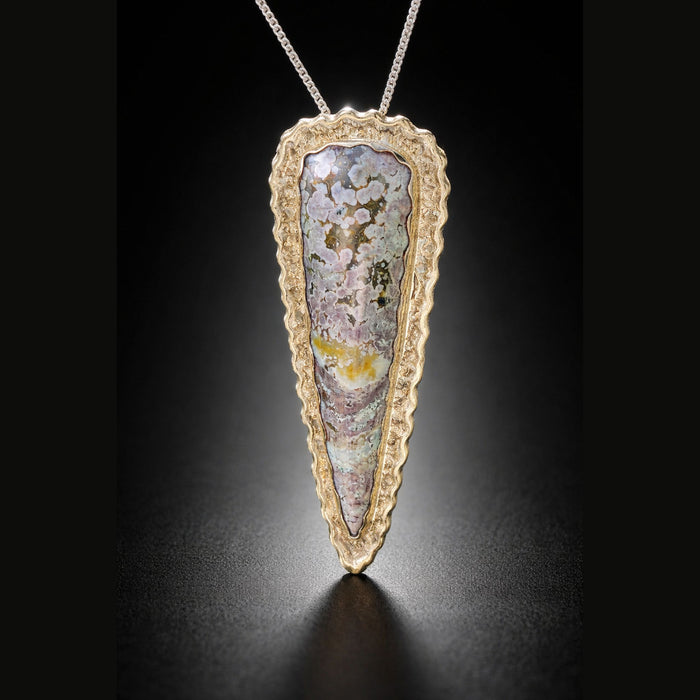 English Garden Mystery Stone Sterling Silver Pendant | Ben & Bryant Collection