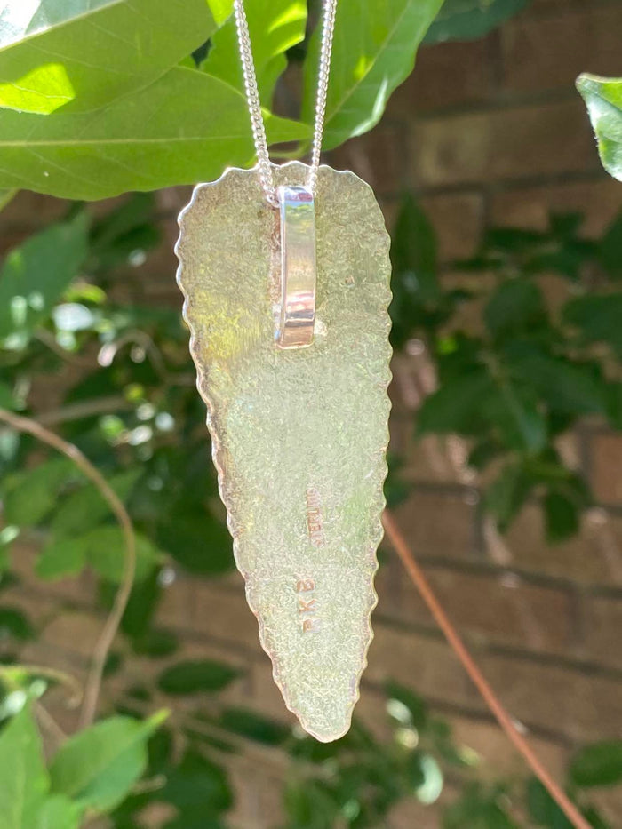 English Garden Mystery Stone Sterling Silver Pendant | Ben & Bryant Collection