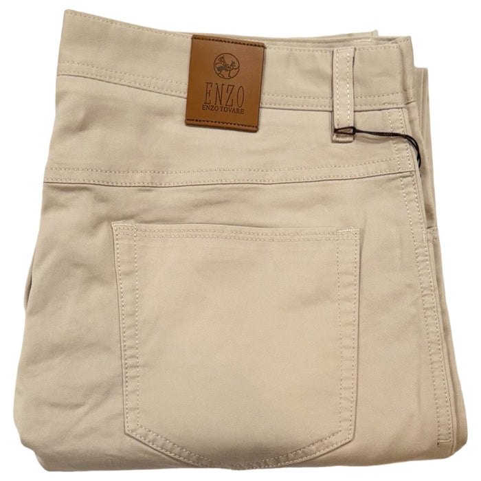 Enzo Alpha-424 Oatmeal High End Pants - Dudes Boutique