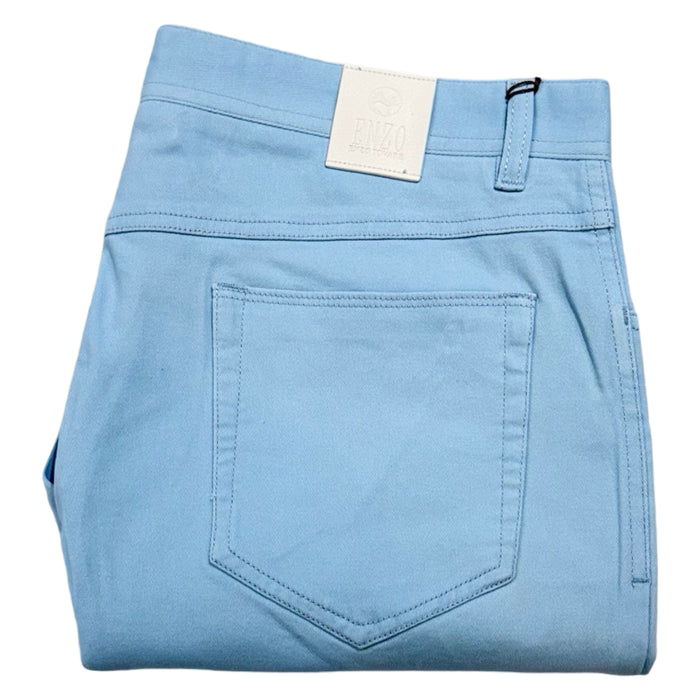 Enzo Alpha-431 Light Blue High End Pants - Dudes Boutique