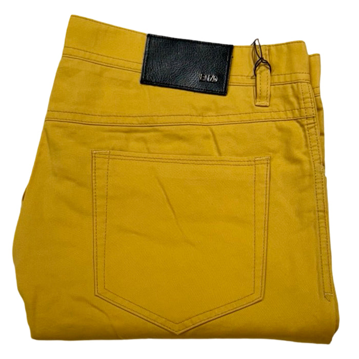Enzo Alpha-437 Yellow High End Pants - Dudes Boutique