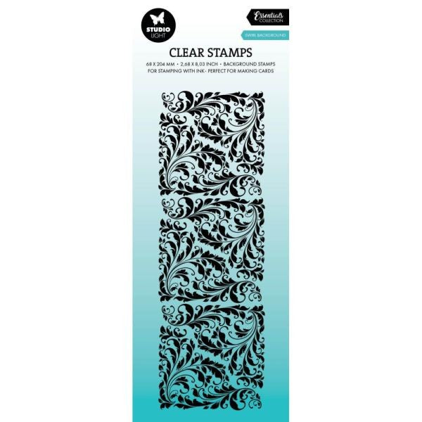 Essentials Clear Stamps - Swirl Background