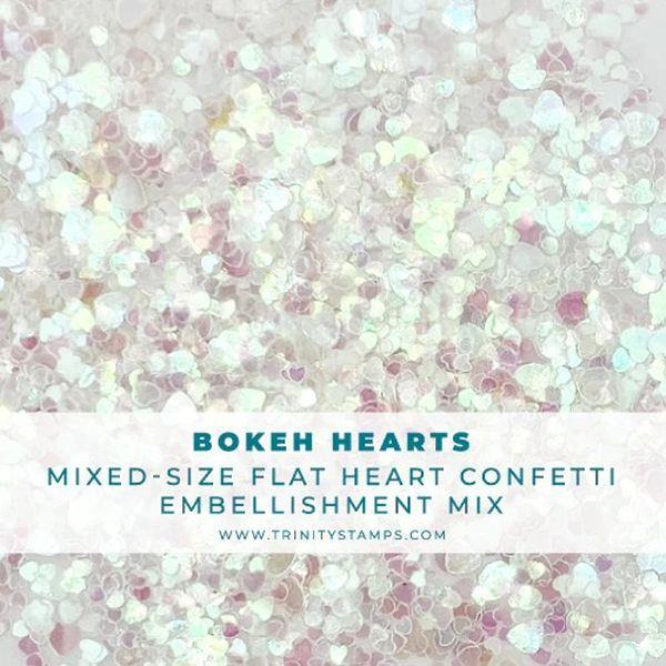 Flat Confetti Embellishment Mix - Bokeh Heart