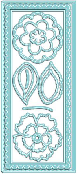 Floral Scallop Slimline Dies