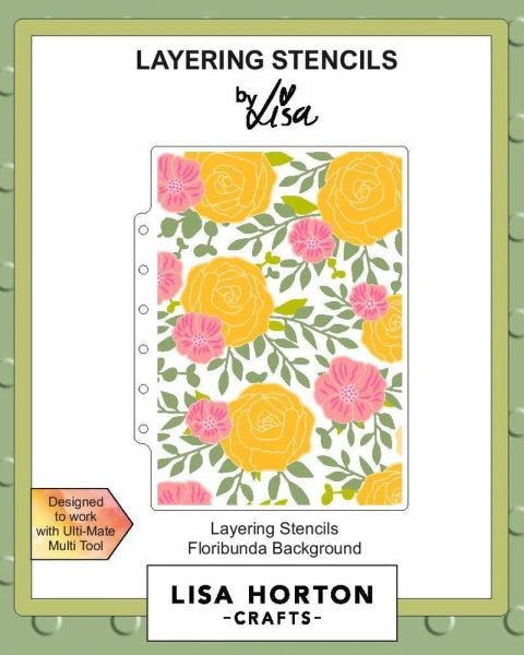 Floribunda Background - Layering Stencils