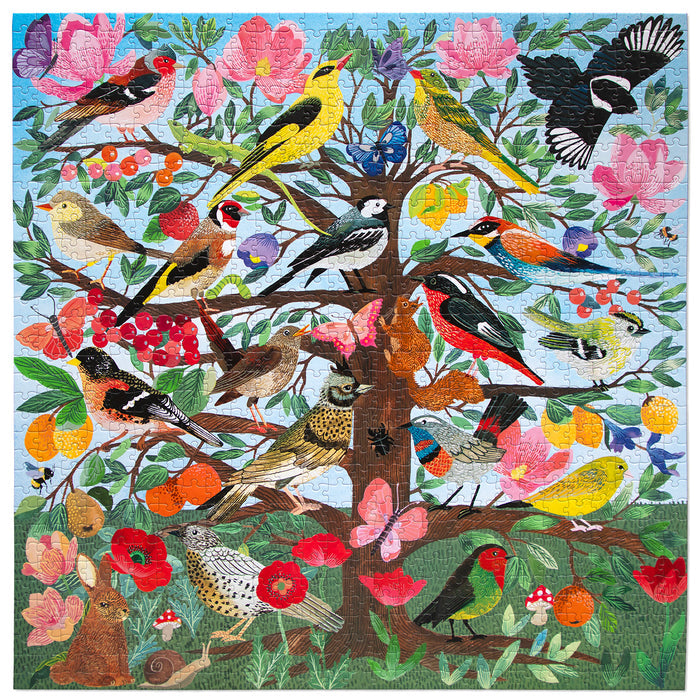French Medieval Songbirds 1000 brikker puslespil fra eeBoo