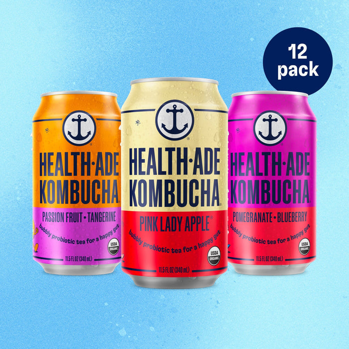 Fruity Favorites Variety Pack in Cans Kombucha in cans Health-Ade